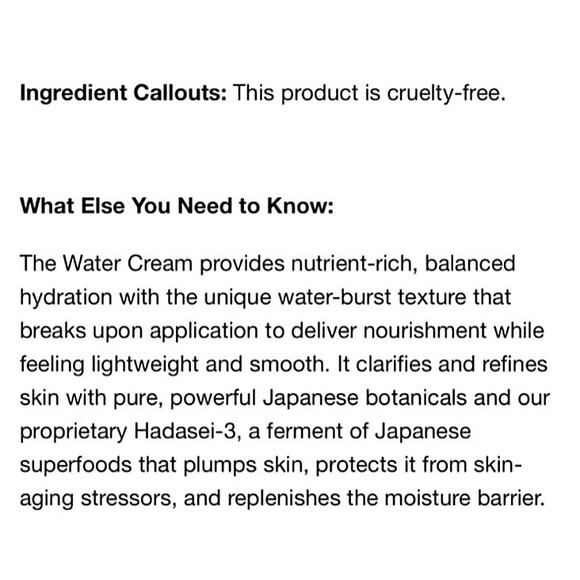 Tatcha The Water Cream Oil Free Face Moisturizer Mini Travel Size .34 oz New - Picture 5 of 6